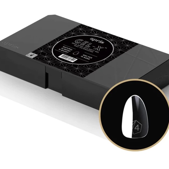 Apres Gel-X Natural Almond X-Short 2.0 Box of Tips 14 sizes 550+ PCS - Picture 1 of 4